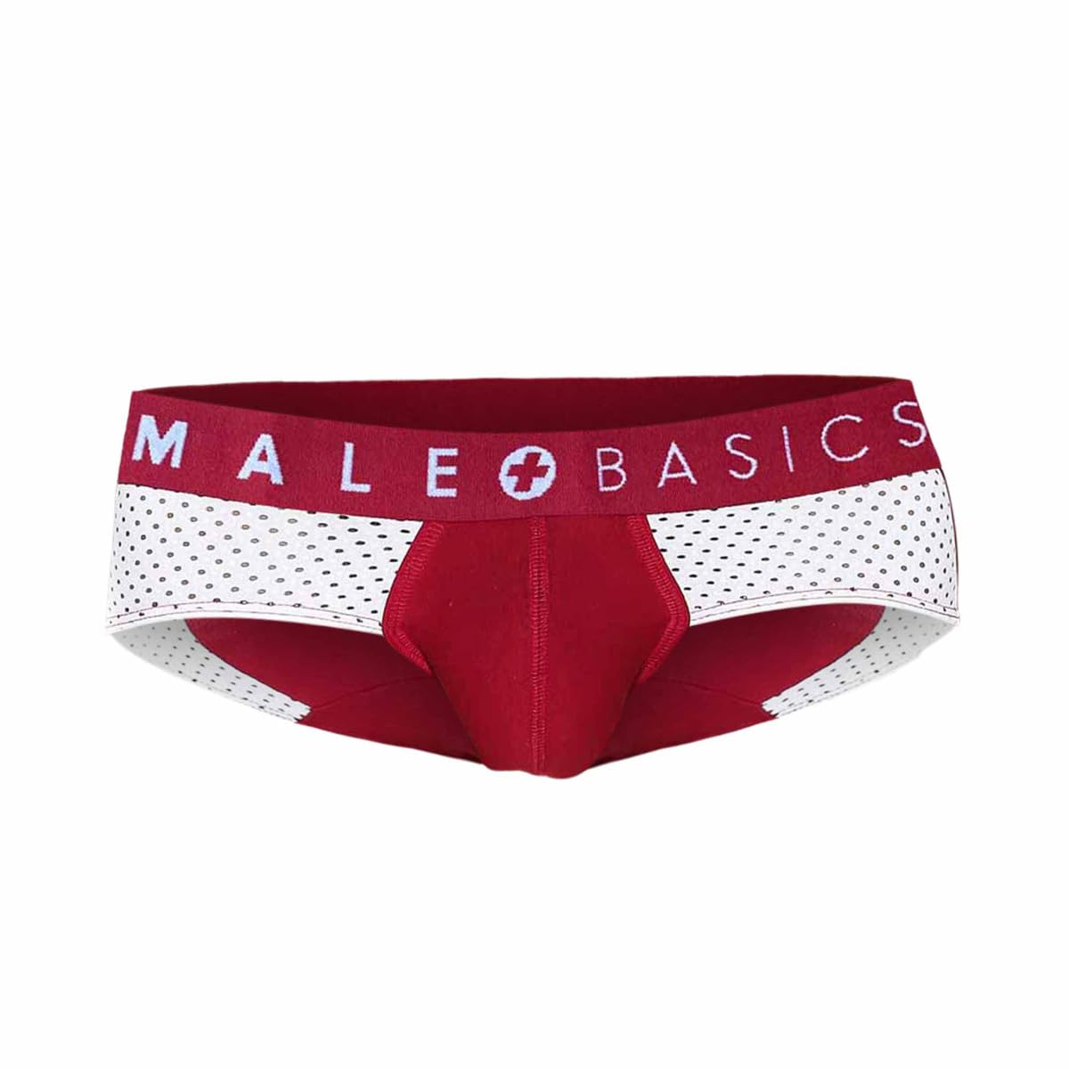 MALEBASICS Spot Brief - Red | Men's Comfortable Underwear for Daily Wear & Active Lifestyle | Perfect for Gym, Running & Casual Outfits