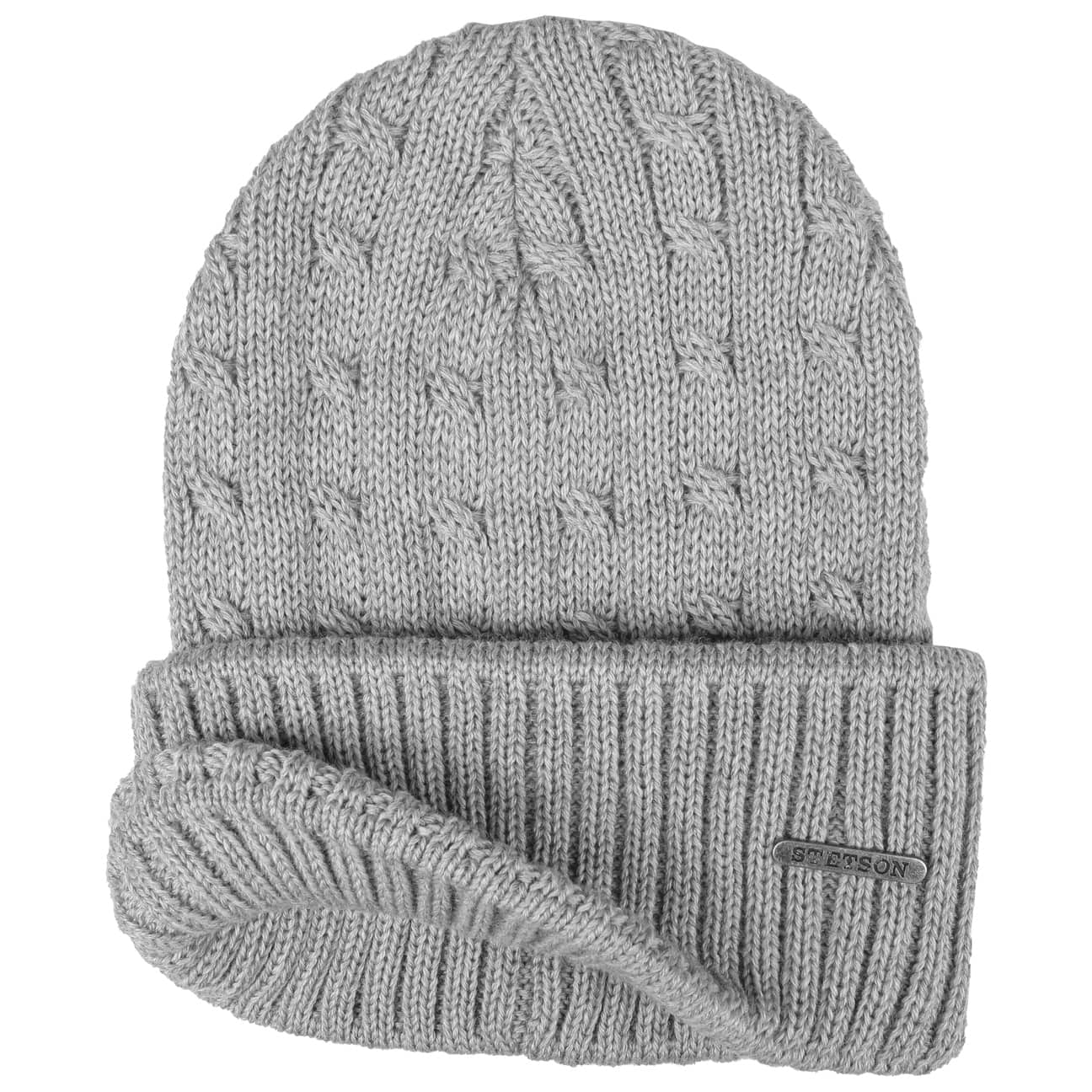 Stetson Georgia Wool Knit Hat with Cuff - Warm Winter Beanie for Men & Women - Perfect for Skiing, Hiking, and Outdoor Activities