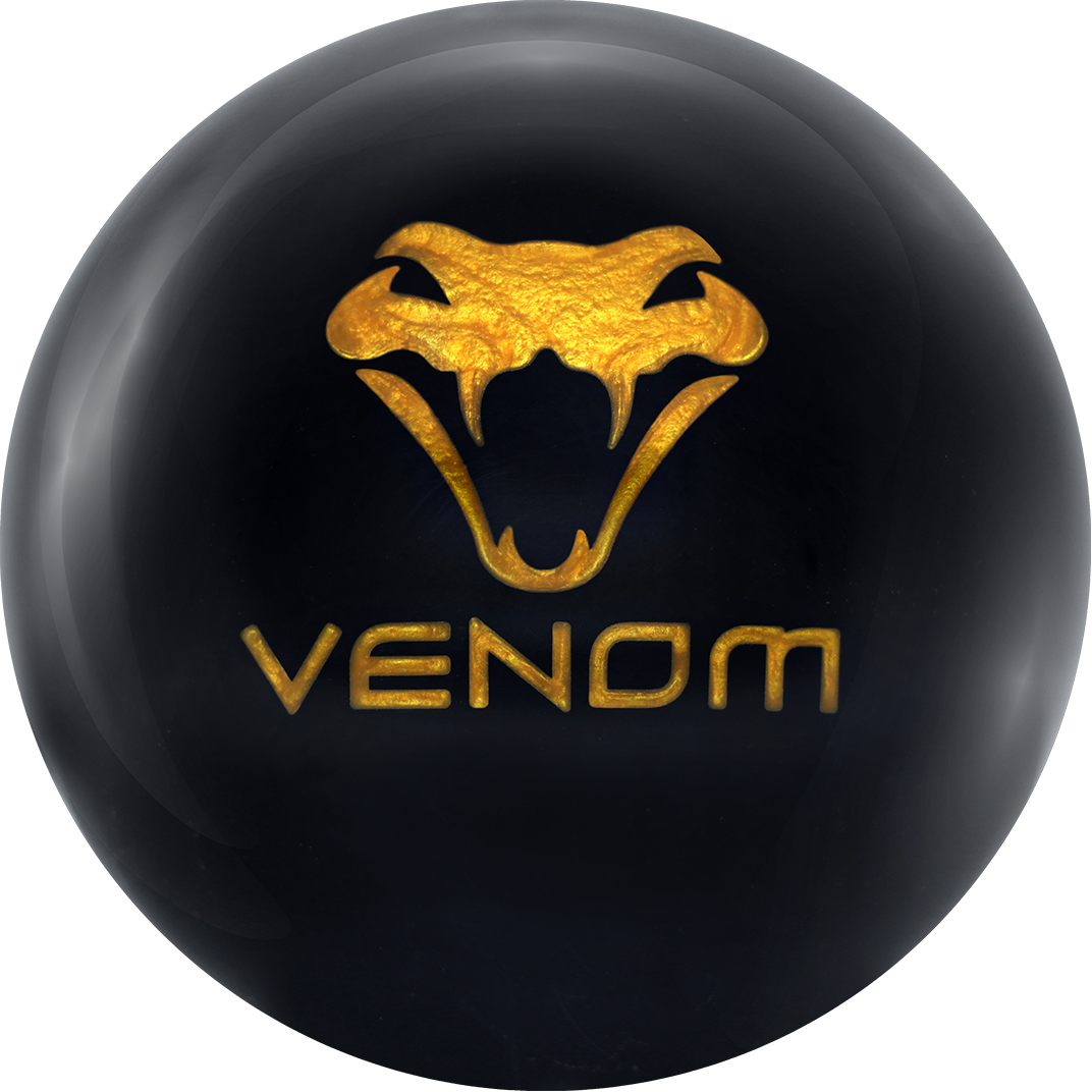 Motiv Black Venom Bowling Ball – High Performance Reactive Resin for Strikes & Spares | Perfect for League Play & Tournament Bowlers