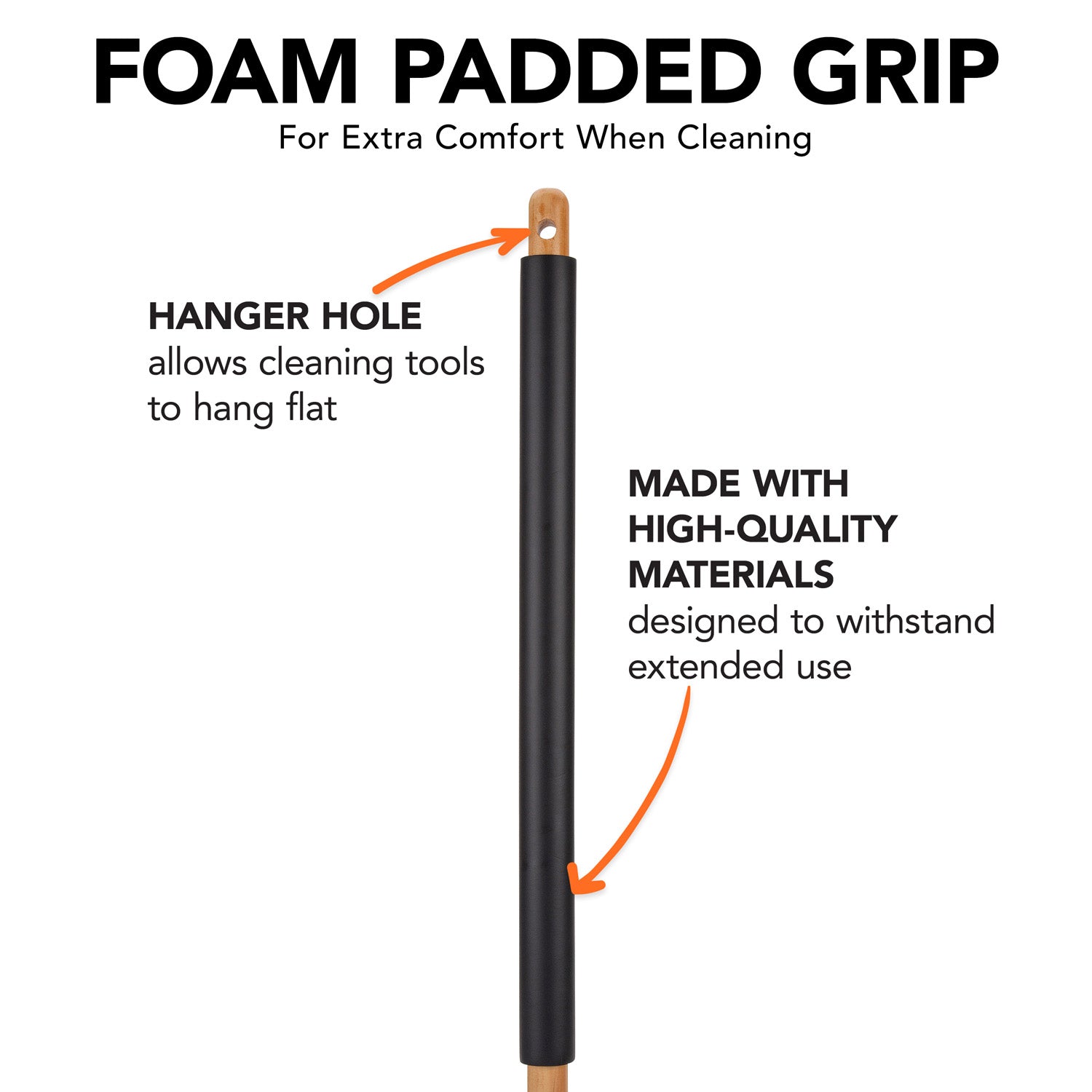 60-Inch Premium Wood Handle - Durable & Ergonomic for Gardening, Landscaping, and Outdoor Tools - Perfect for Rakes, Shovels, and Brooms