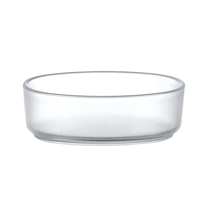 Comatec 1 oz Frosted Mini Oval Dish - Perfect for Spices, Condiments & Small Serving Dishes | Elegant Mini Appetizer Plates for Parties, Weddings & Home Decor