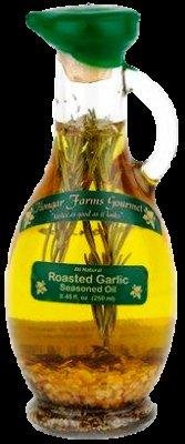 Organic Roasted Garlic Infused Oil - Cold Pressed, All Natural Cooking Oil for Pasta, Salads & Grilling - Gourmet Flavor Enhancer for Home Chefs