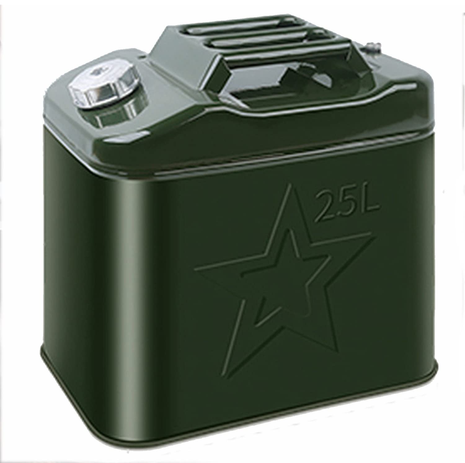 JIADUOFU 25L Gasoline Can with Triple-Bar Handle - Heavy Duty Fuel Storage Container for Gas, Diesel & Oil - Perfect for Emergency Fuel Supply, Camping, and Outdoor Equipment