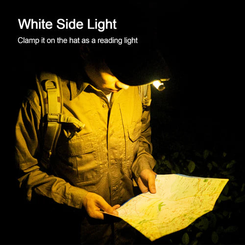 Aurora A5 GITD Flashlight - High Lumens Rechargeable Tactical Flashlight with Glow in The Dark Feature - Perfect for Camping, Hiking, Emergency & Outdoor Adventures