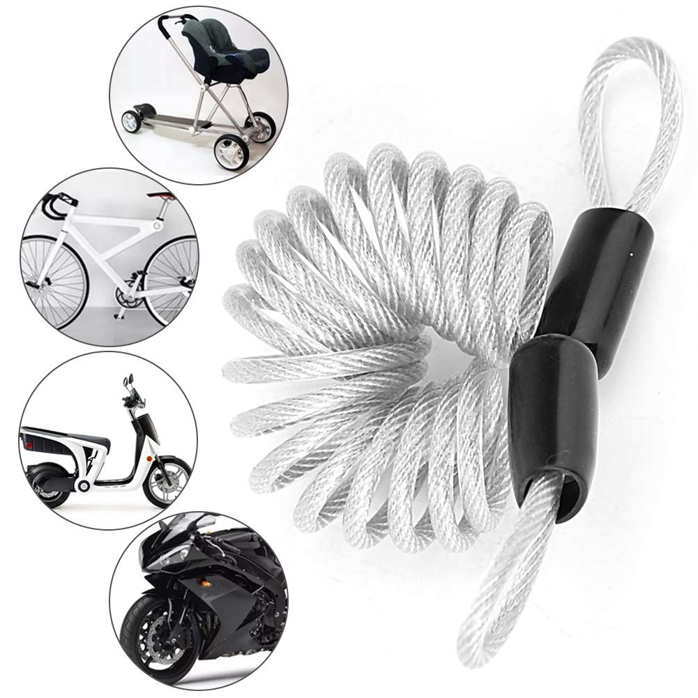 1m/3.3ft Stainless Steel Retractable Luggage Lock Cable - TSA Approved Travel Security Wire for Suitcases, Backpacks & Bags - Perfect for Airports, Hotels & Public Transport Safety