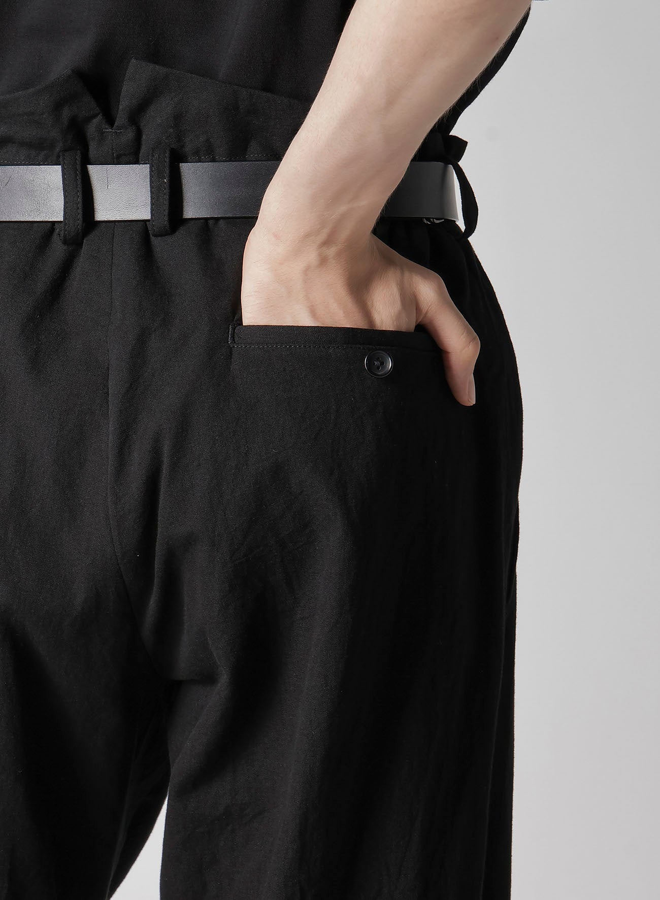 Stylish Slim Canvas Pants with Tab Detail & Uneven Thread - Perfect for Casual Wear & Street Fashion