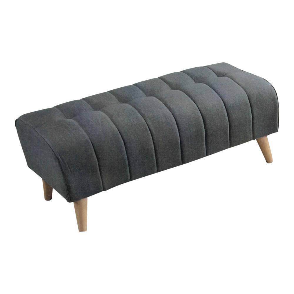 Fulsom Grey Dining Bench - Modern Wooden Kitchen Bench Seat with Cushion for Dining Room, Kitchen Island, or Breakfast Nook | Comfortable & Stylish Home Furniture