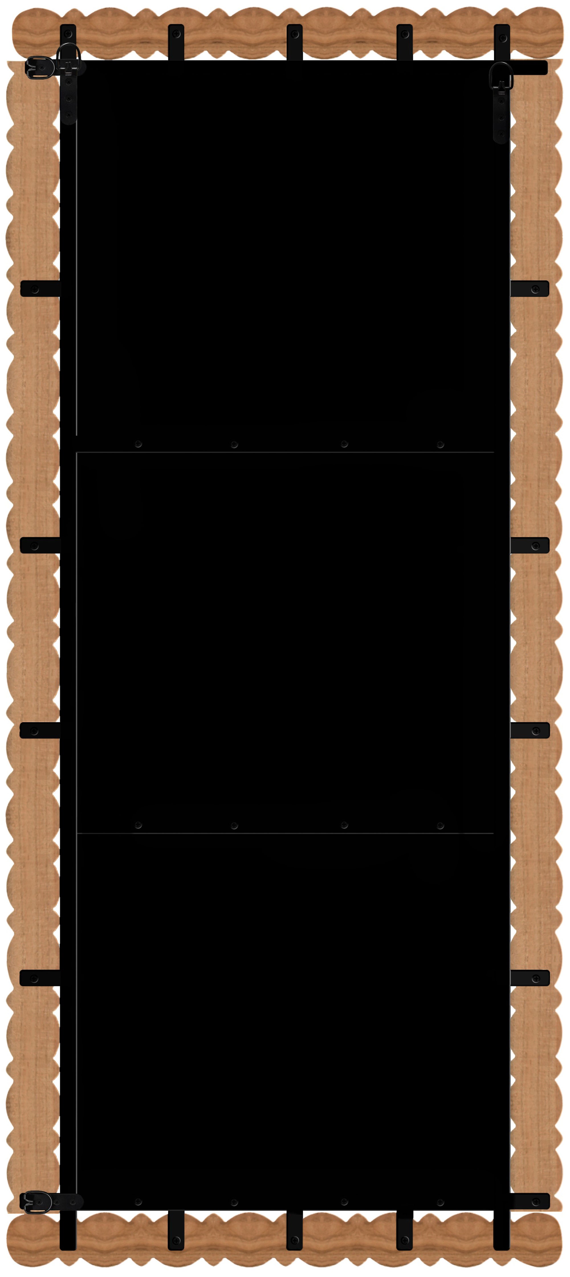 Aubrey Mirror 65M - Full Length Wall Mirror with Rustic Wood Frame, Perfect for Bedroom, Living Room, and Entryway Decor