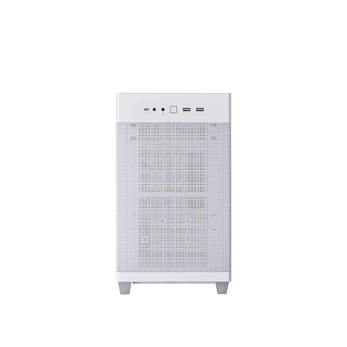 ASUS Prime AP201 White MicroATX PC Case with Tempered Glass - Compact Gaming & Home Office Computer Build