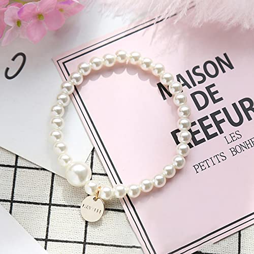 LCSD Women's Fashion Hair Ties - Large Bead Ponytail Holders, Korean Style Elastic Hair Bands for Girls & Women | Perfect for Office, Party, and Everyday Use