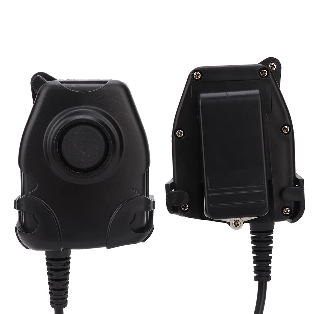 Waterproof Talkie Earphone K Head PTT Adapter Cable with Button Activation for RETEVIS BAOFENG Two Way Radios - Perfect for Outdoor Adventures, Security Work, and Emergency Communication