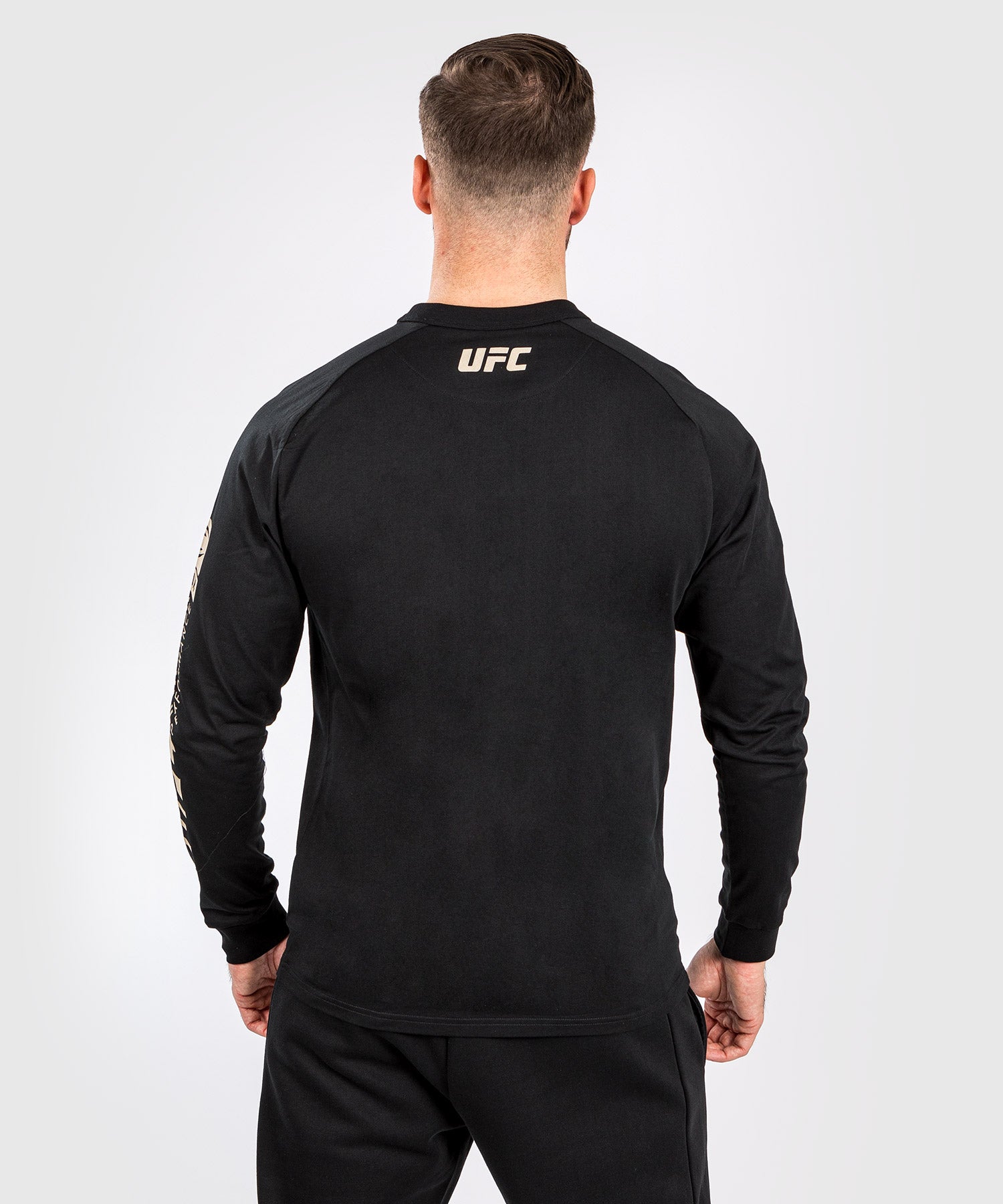 Venum UFC Adrenaline Fight Week Men's Long Sleeve T-Shirt - Black | MMA Training & Streetwear Style