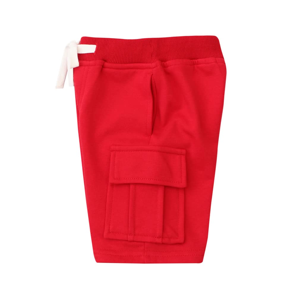 DINGDONG'S CLOSET Boys' Drawstring Cargo Shorts for Toddlers - Comfortable Elastic Waist Playwear for Outdoor Activities & Summer Adventures