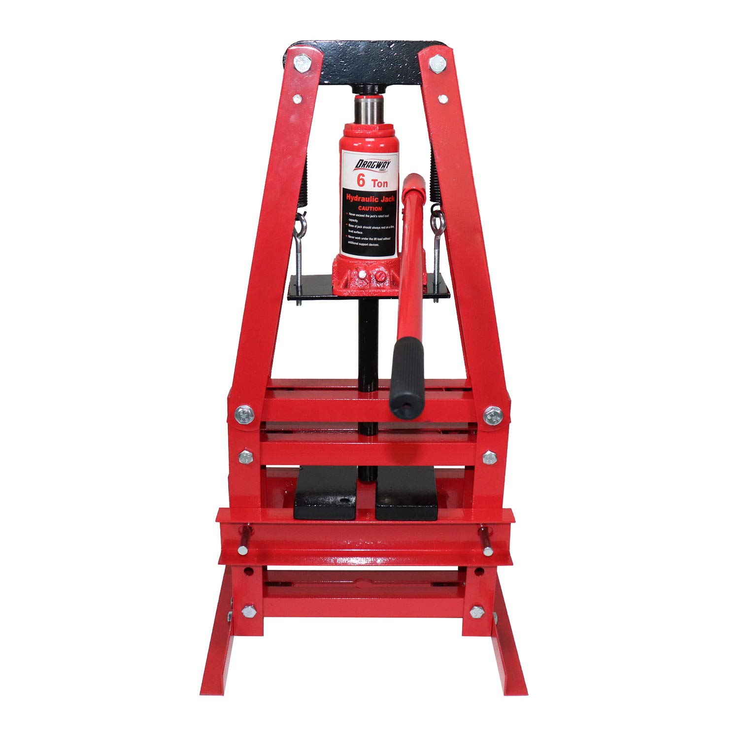 6-Ton Benchtop Hydraulic A-Frame Shop Press with Press Plates - Heavy Duty Metalworking, Bearing Removal & Automotive Repair Tool for Home Garage & Workshop