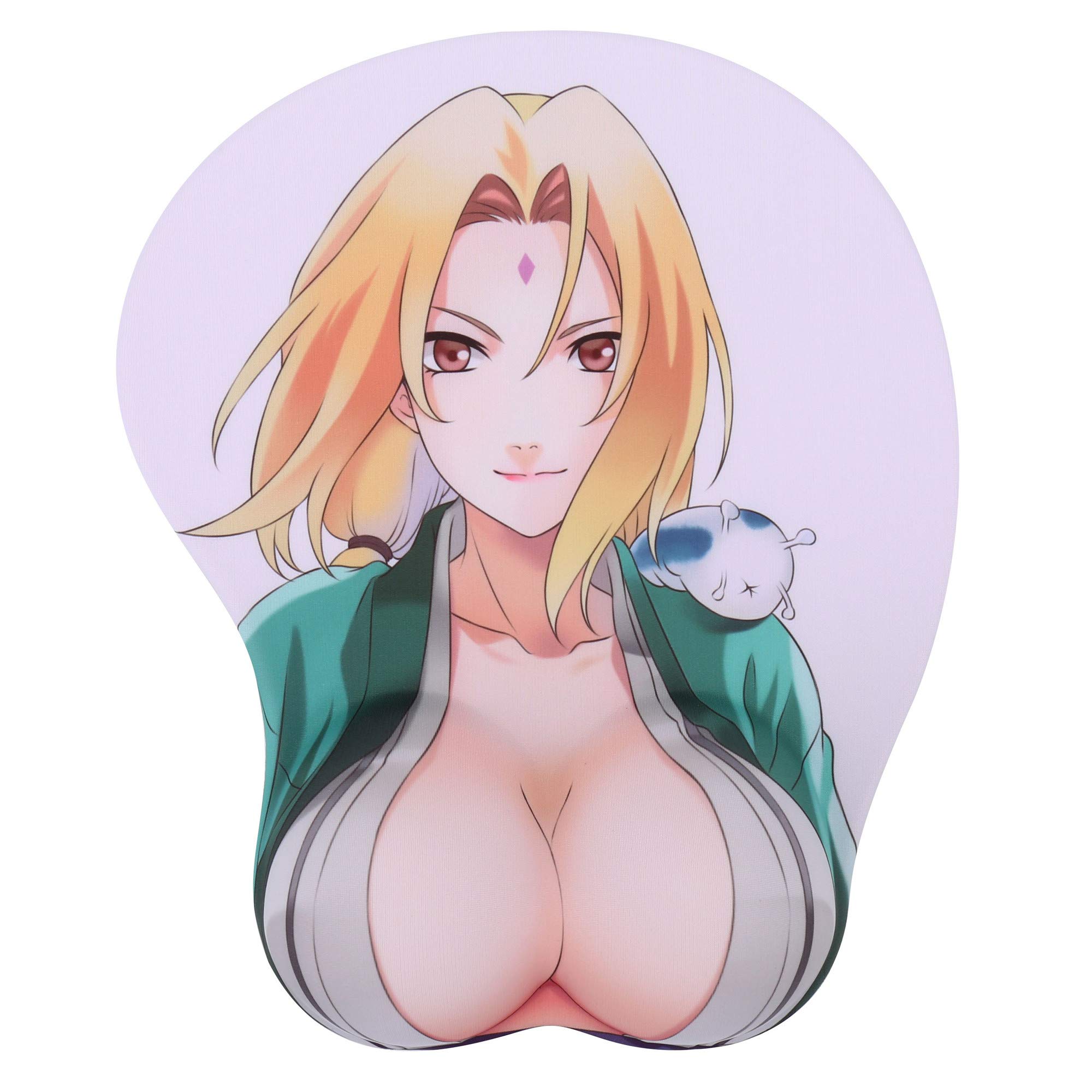 3D Anime Tsunade Boob Oppai Gaming Mouse Pad - Soft 2-Way Skin Non-Slip Base for PC/Laptop - Perfect for Gamers & Anime Fans (Tsunade Z Version)
