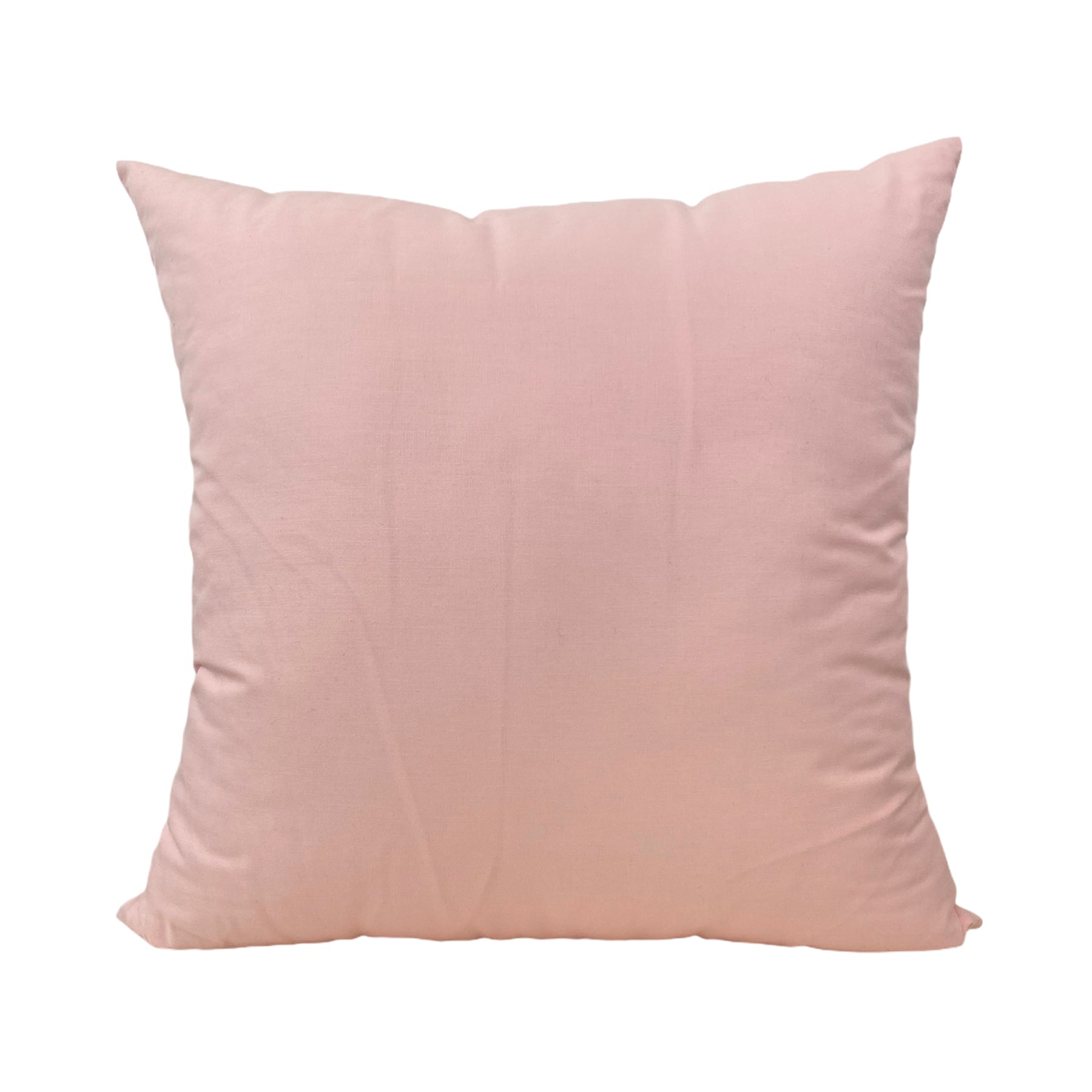 Soft Kona Cotton Pink Throw Pillow 20x20 - Decorative Cushion for Sofa, Bed & Home Decor - Premium Quality Square Pillow Cover for Living Room, Bedroom & Nursery