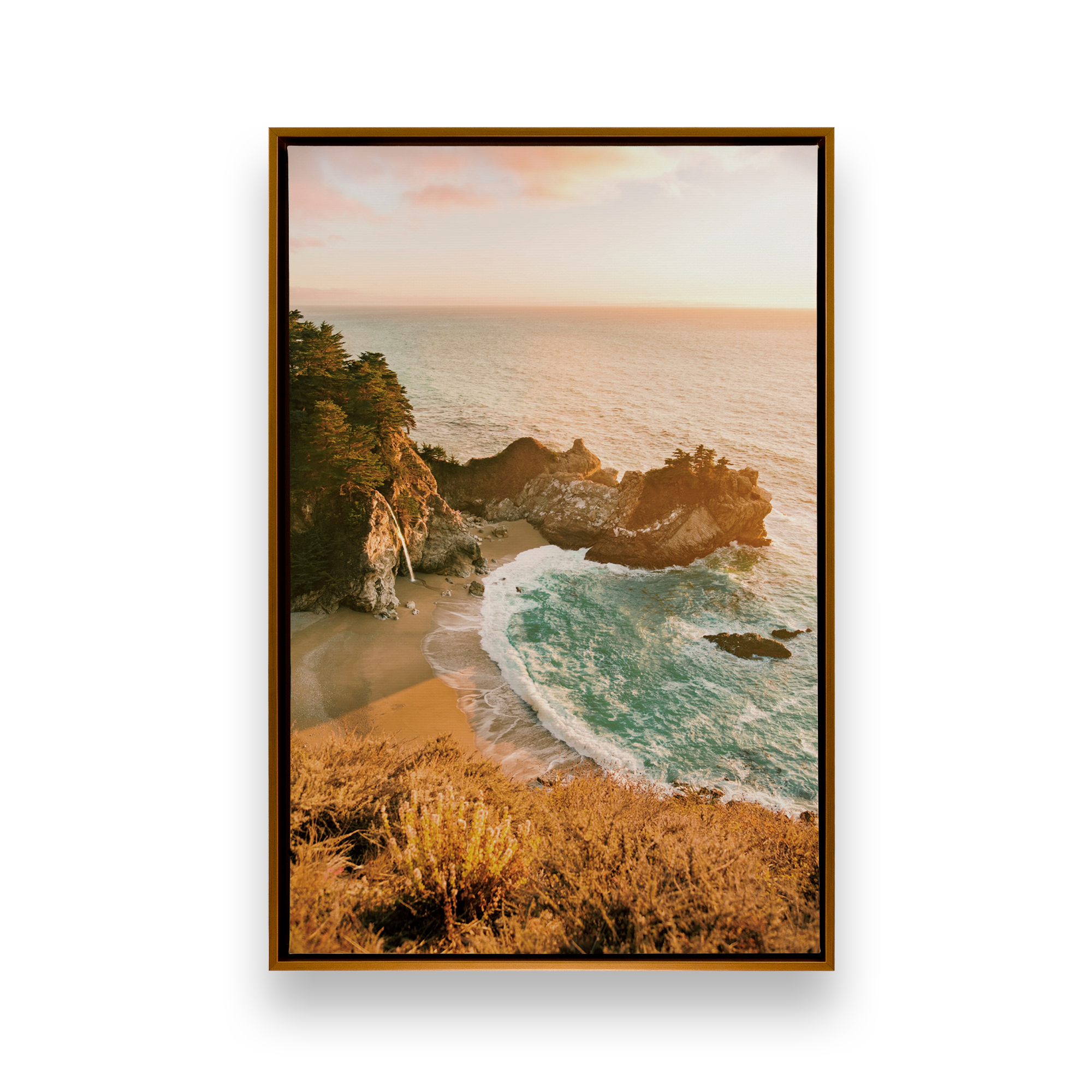 Blissful Solitude Abstract Wall Art Painting - Modern Canvas Print for Living Room, Bedroom & Office Decor