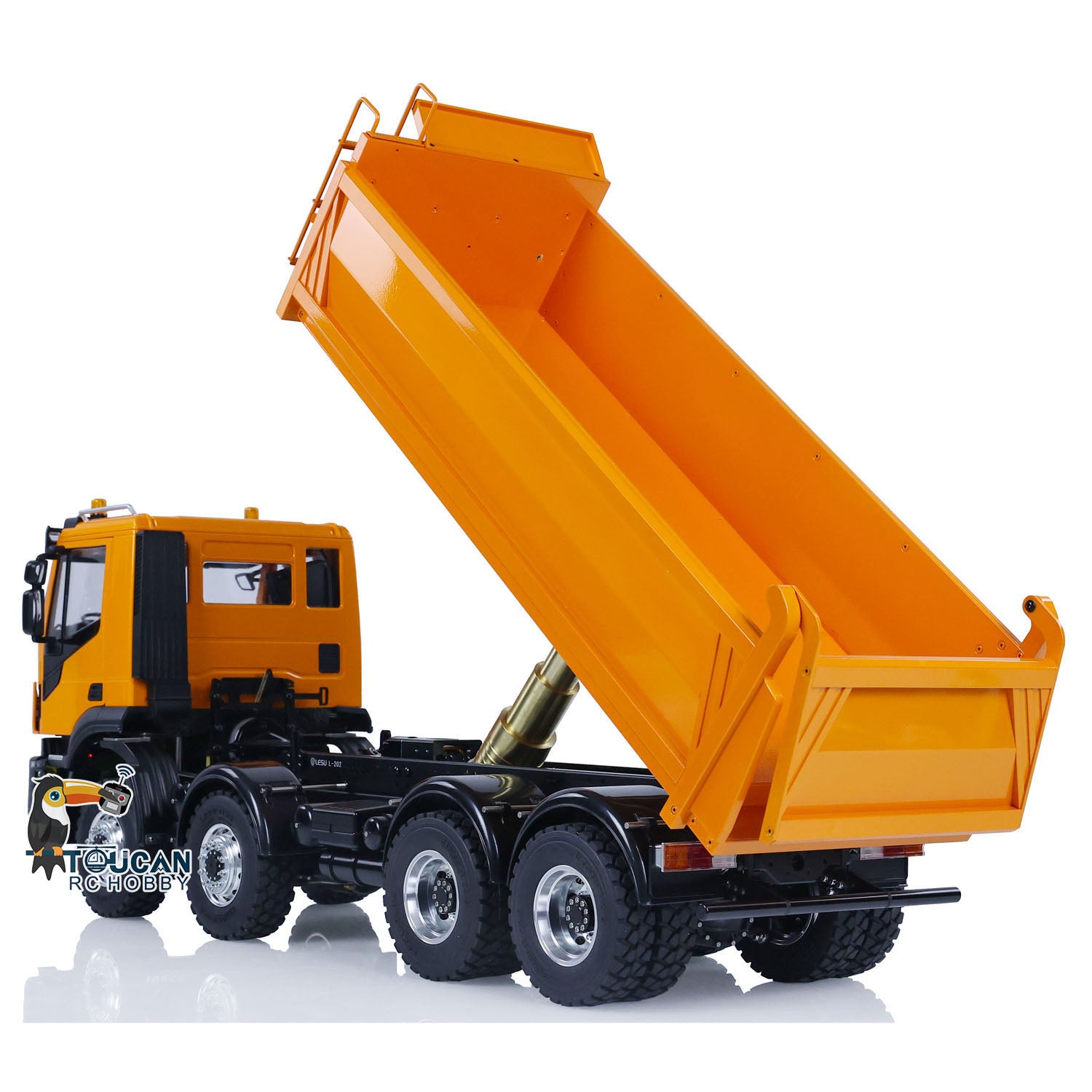 1/14 LESU 8X8 Metal RC Hydraulic Dump Truck - Remote Control Tipper Dumper with Realistic Simulation for Hobbyists | DIY Model Car Kit (PNP/RTR) | Perfect for Construction Site Play & Off-Road Adventure