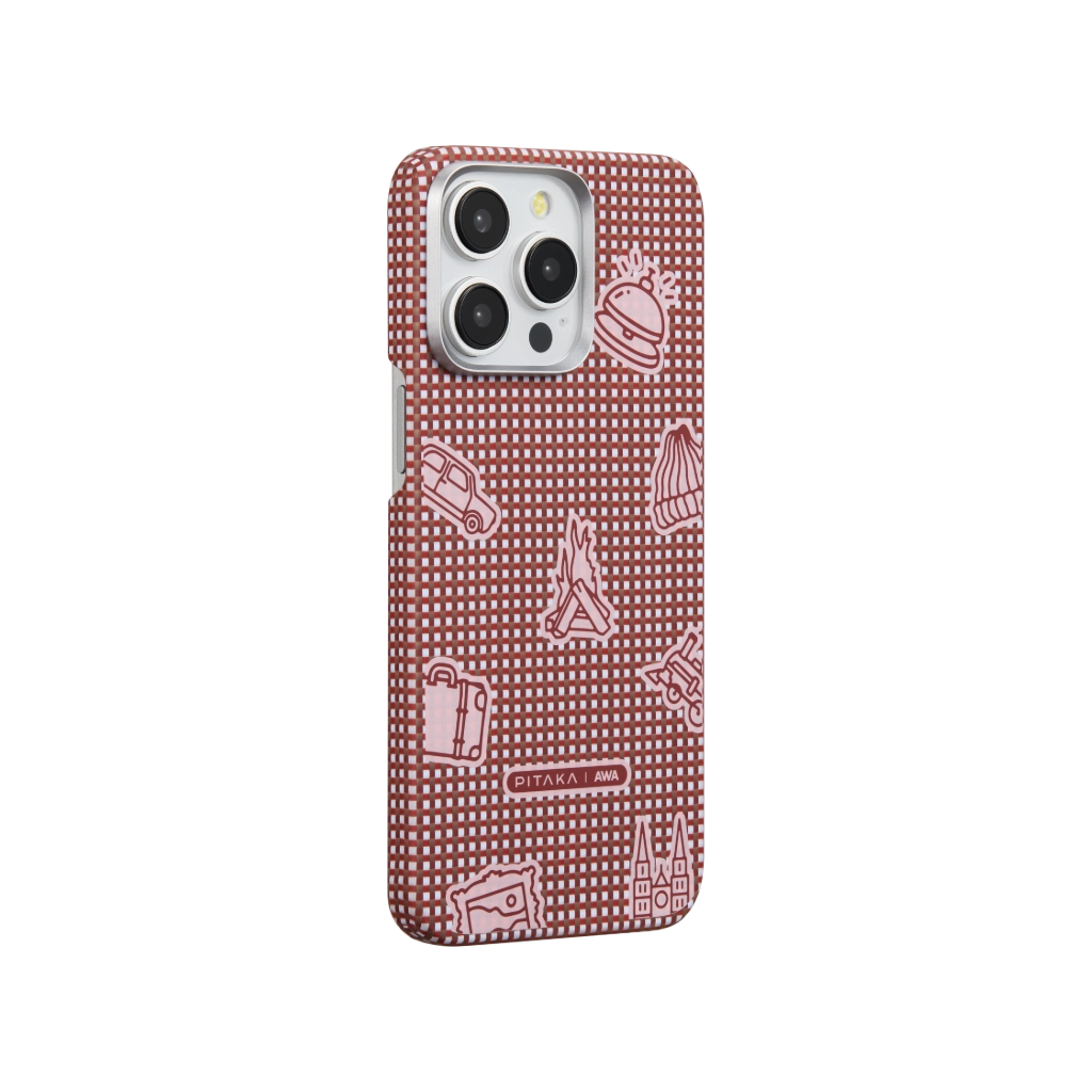 PITAKA x AWA MagEZ Case 5 for iPhone 15 Pro & Pro Max - Slim Protective Magnetic Phone Cover with Wireless Charging | Perfect for Work, Travel & Everyday Use