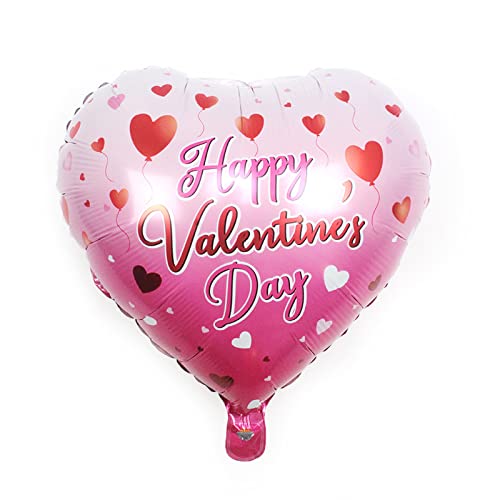 12 Pack Heart Shaped Balloons - 18 Inch I Love You Valentine's Day Balloons for Birthday Party Decor, Wedding, Engagement, Anniversary, Baby Shower - Romantic Party Supplies & Home Decorations (Red)
