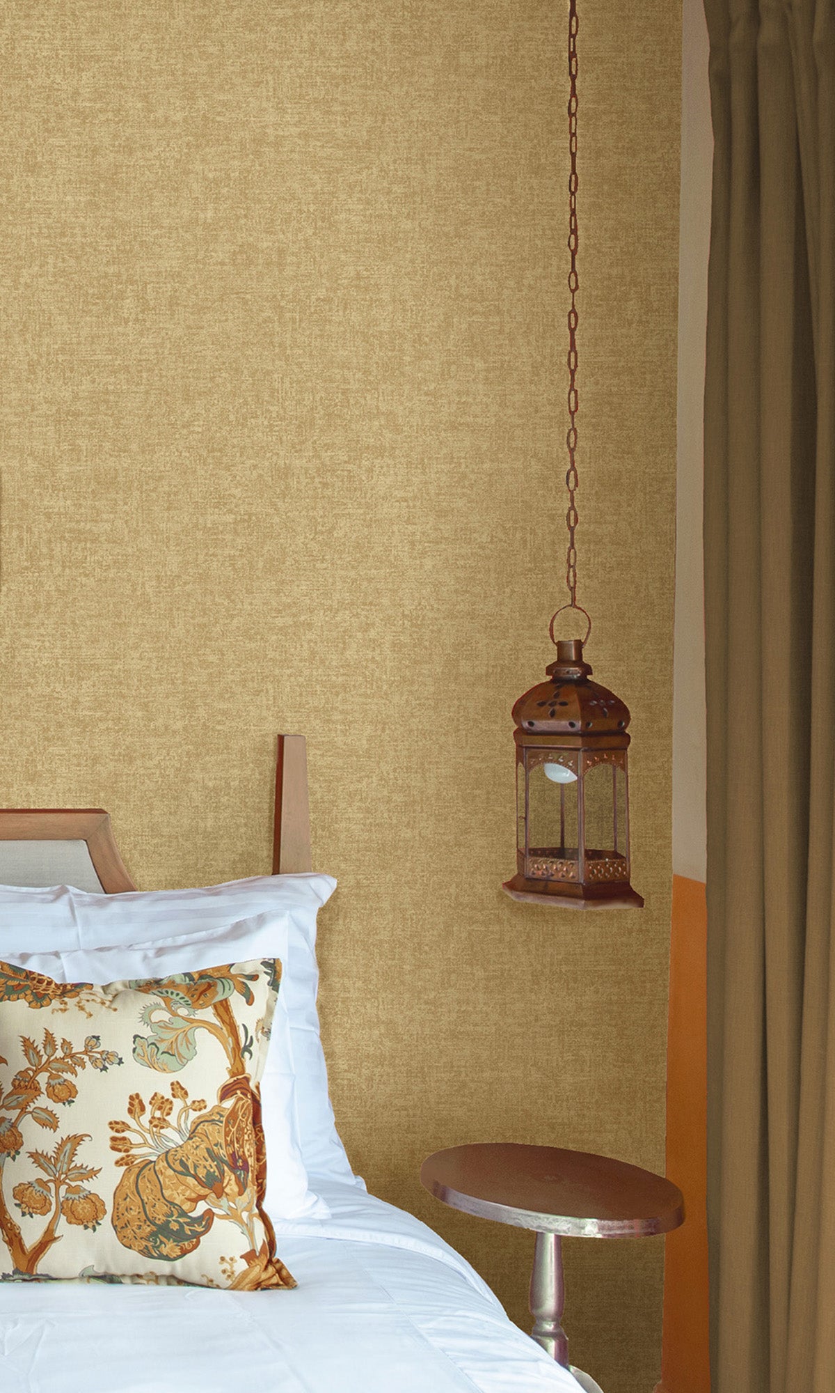 Luxury Gold Metallic Print Wallpaper R9629 - Elegant Home Decor for Living Room, Bedroom & Office