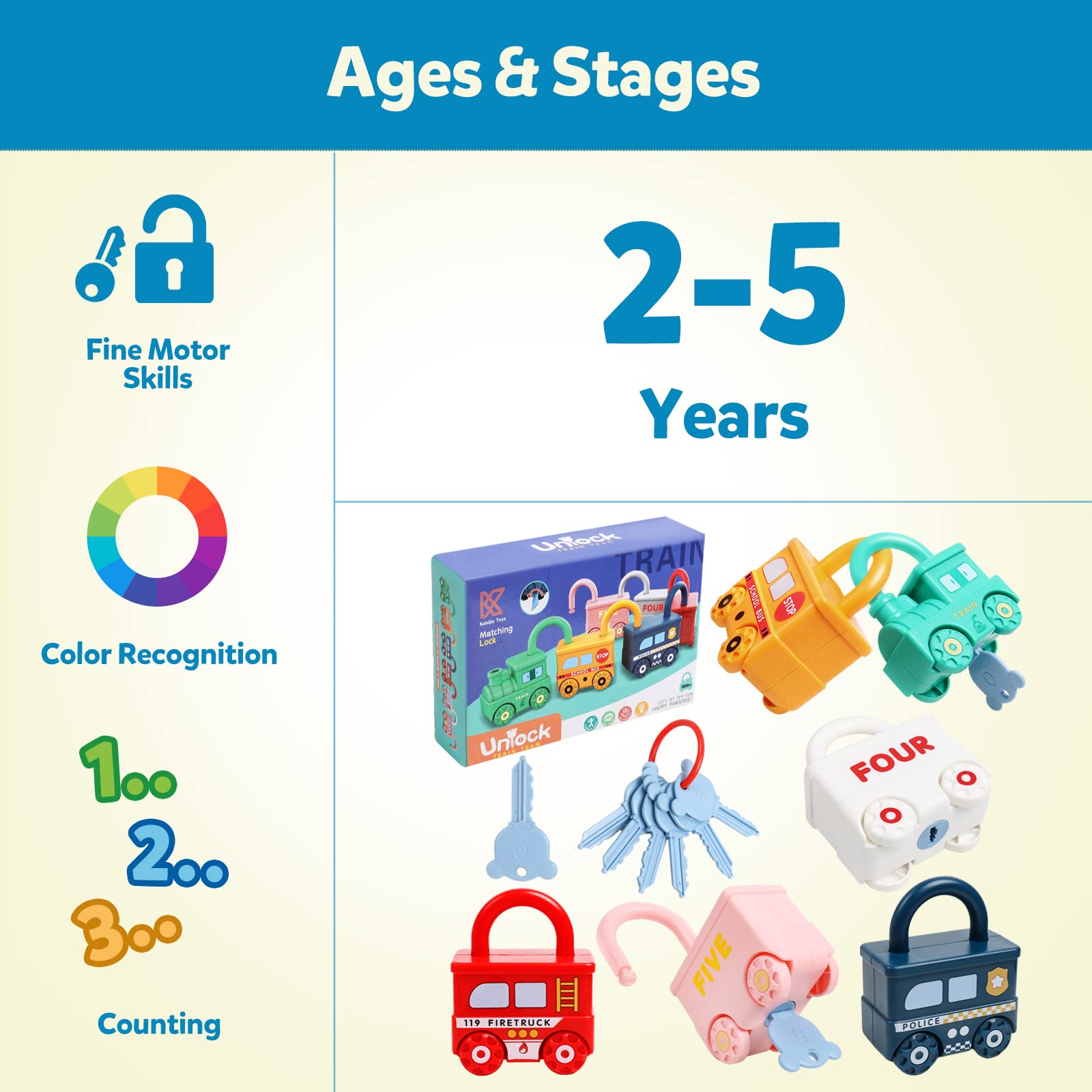 Best Preschool Learning Toys Set for Toddlers - Alphabet, Numbers & Shapes Educational Kit - Perfect for Home, Classroom & Daycare Learning Activities