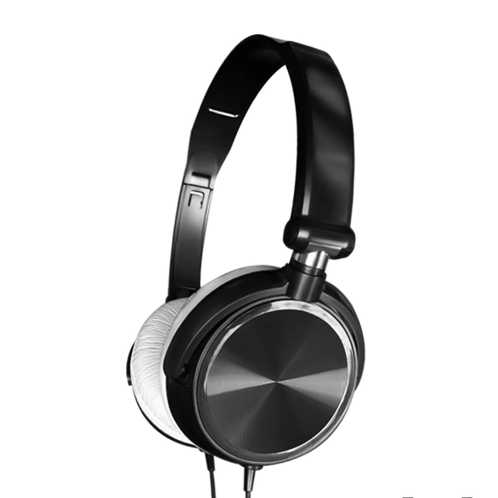 D-GROEE S1 Wired Gaming Headset - Over Ear Foldable Headphones with Bass for PC, PS4, Xbox, Phone - Noise Cancelling Mic for Online Gaming & Music (Black)