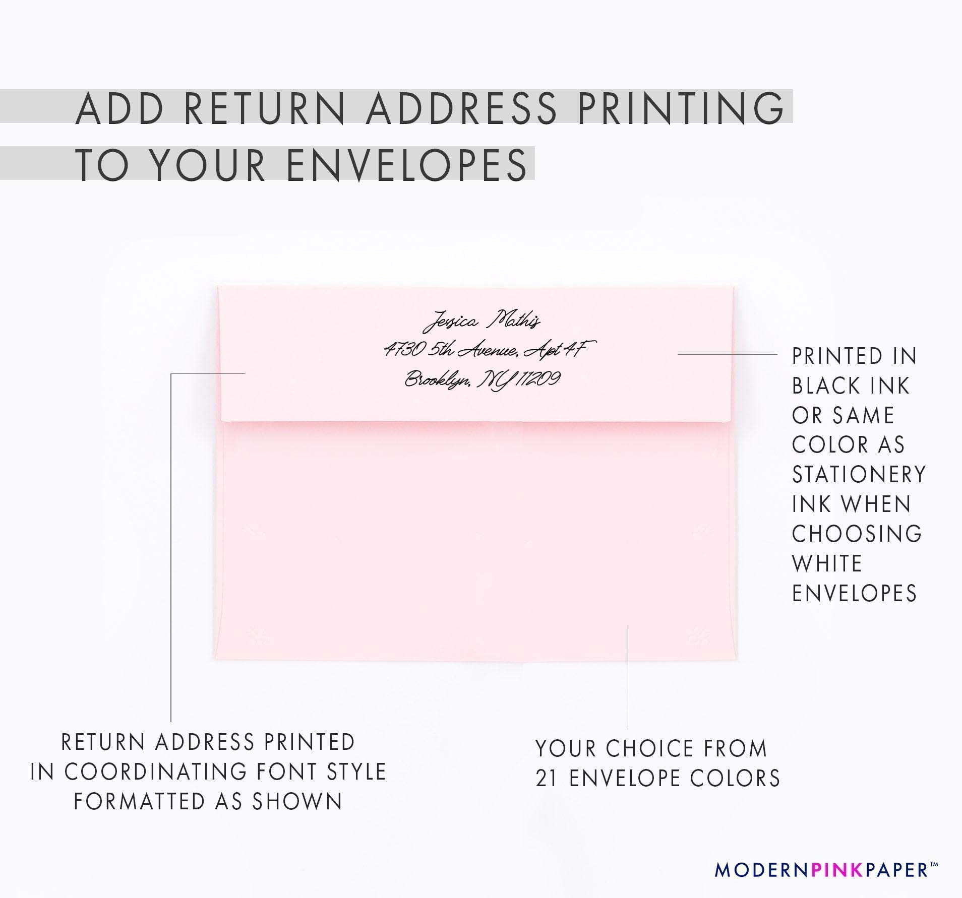 Personalized Floral Stationery Set with Envelopes - Custom Folded Note Cards for Women in Pink & Multiple Colors (Choose Your Design & Quantity) - Perfect for Thank You Notes, Wedding Invitations & Special Occasions