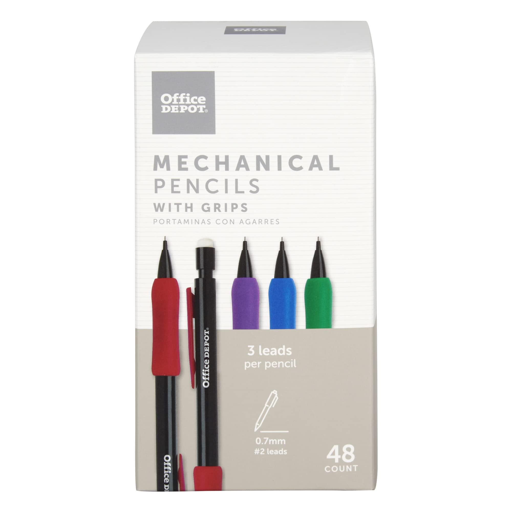 Office Depot 0.7mm Mechanical Pencils - 48 Pack for School & Office