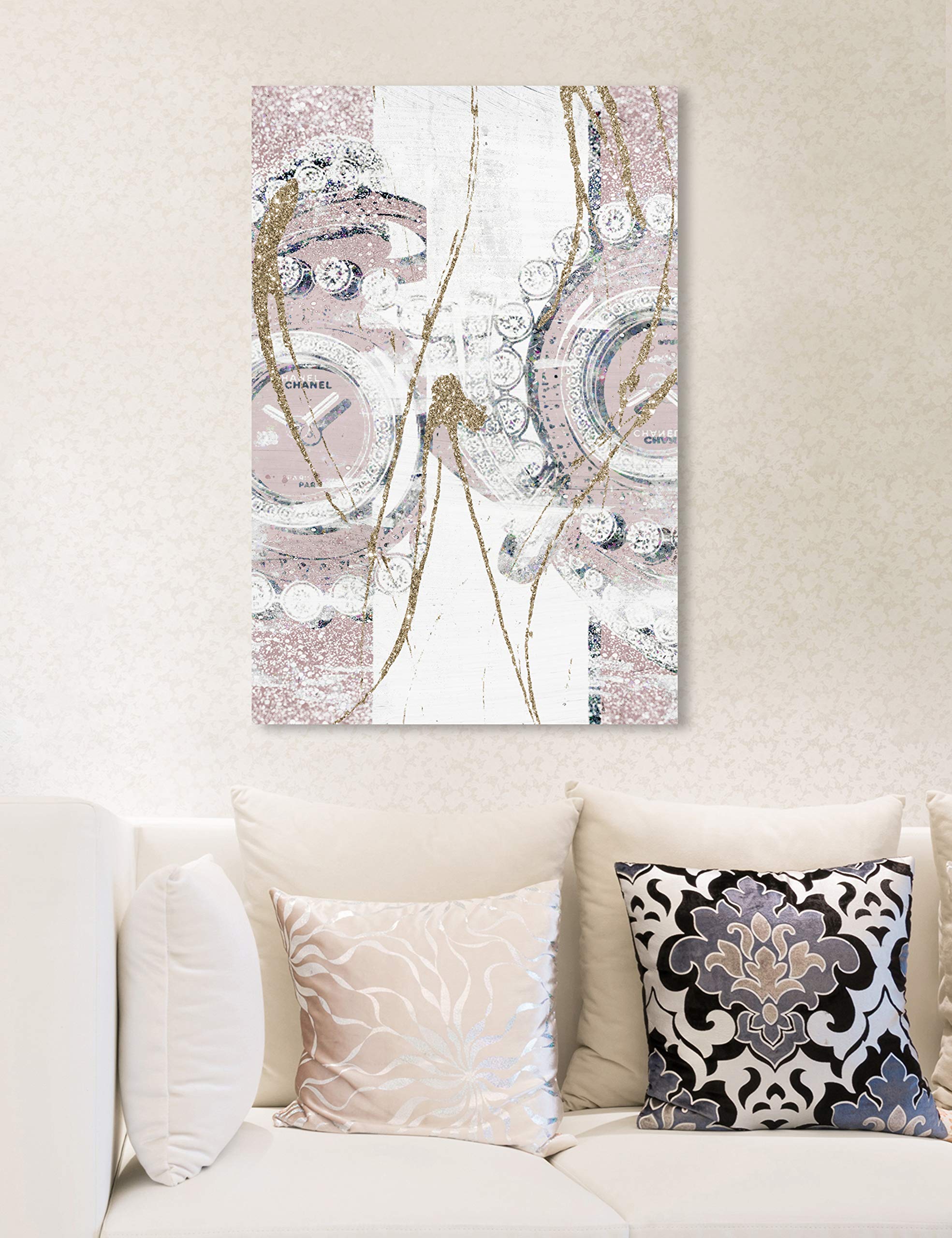 Oliver Gal Artist Co. Fashion & Glam Wall Art Canvas Print - Super Luxe Accessories Home Decor - 16x24 Inches Pink & Gold - Perfect for Bedroom, Living Room & Office Decor