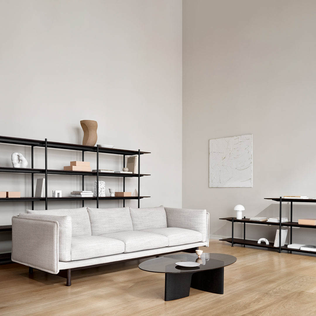 Modern Oval Coffee Table - Minimalist Wooden Center Table for Living Room, Perfect for Small Spaces & Home Decor - Ideal for Coffee, Books & Display
