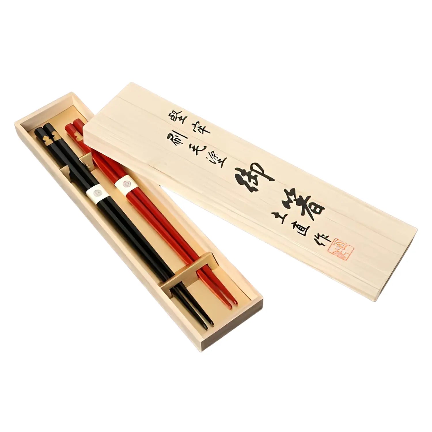 Premium Echizen Shikki Makie Wooden Couple Chopsticks - Handcrafted Gourd Design for Romantic Dining & Japanese Cuisine | Perfect Gift for Anniversaries & Valentine's Day