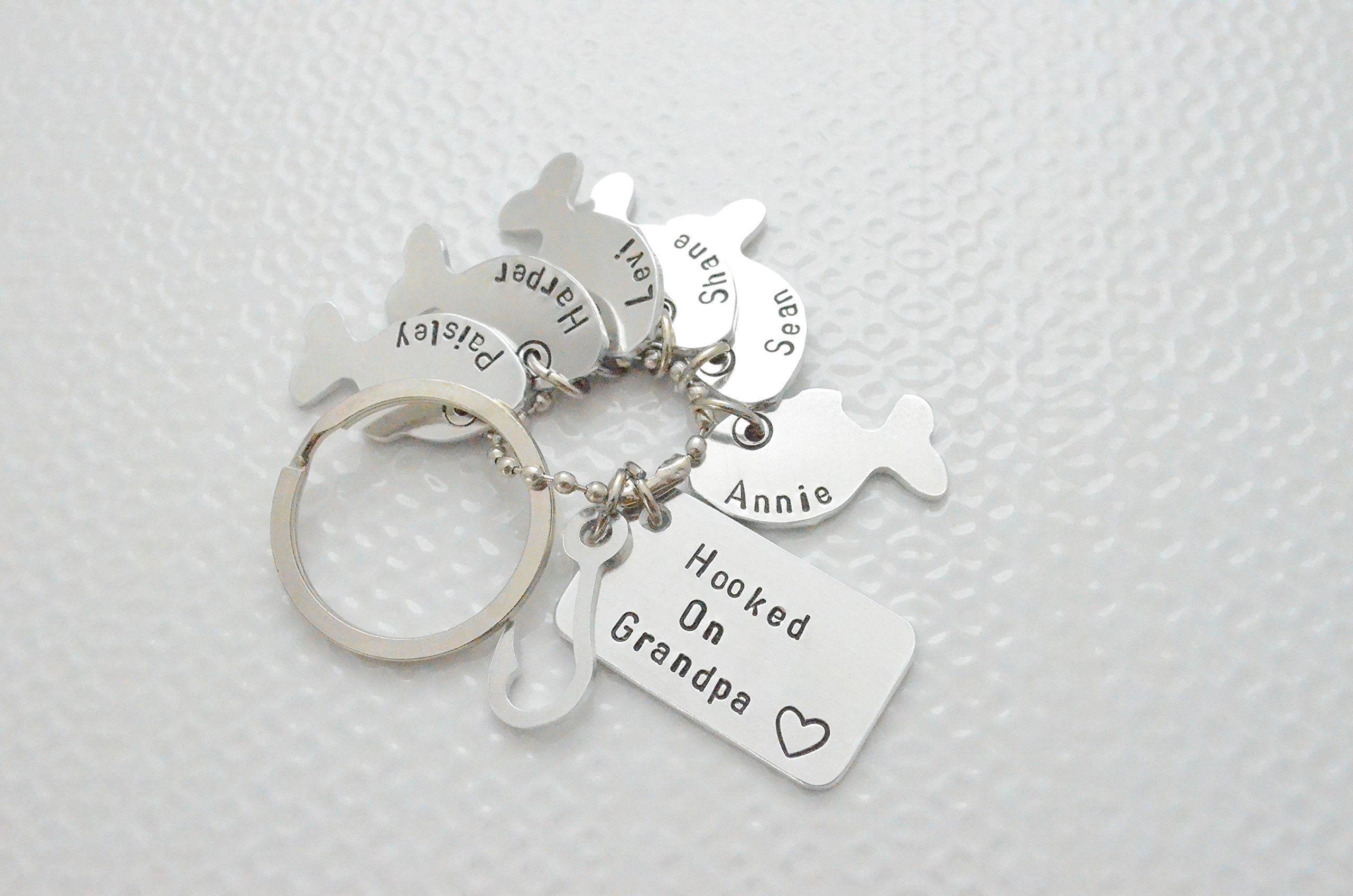 Personalized Engraved Keychain for Men - Unique Gifts for Dad, Grandpa, Fishing Enthusiasts - Perfect Stocking Stuffer & Thoughtful Present for Birthdays, Christmas - Durable Metal Key Ring for Everyday Use at Home, Office or Travel