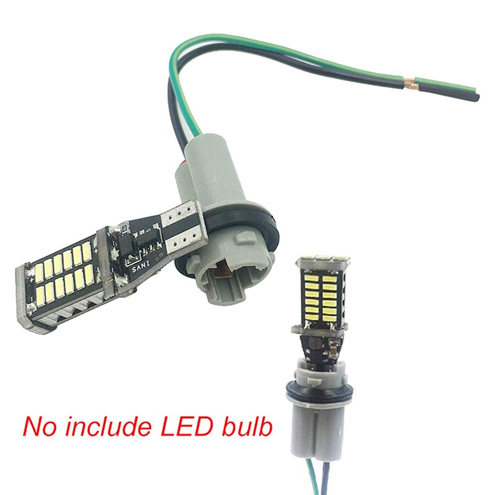 YSY 4-Piece T15/T10 LED Bulb Connector Kit - W5W 168 194 Car Light Socket Adapter for Auto Interior & Exterior Lighting - Perfect for Dome Lights, License Plate Lights & Dashboard Illumination