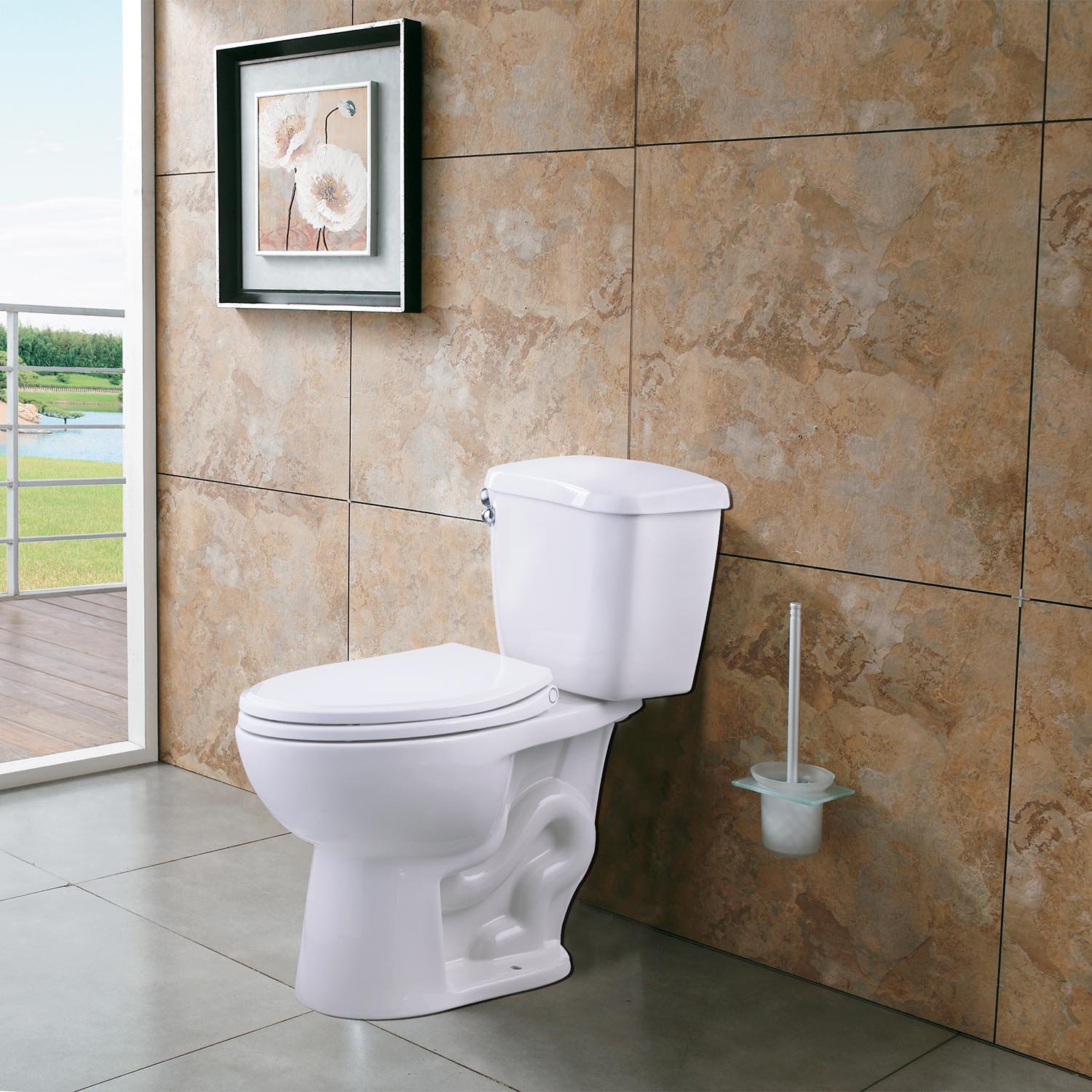 Premium Elongated Toilet Seat with Soft Close Lid - Quick Release & Easy Installation - Non-Slip Bumpers - Easy to Clean White Toilet Seat - Perfect for Bathroom, Home & Office Use