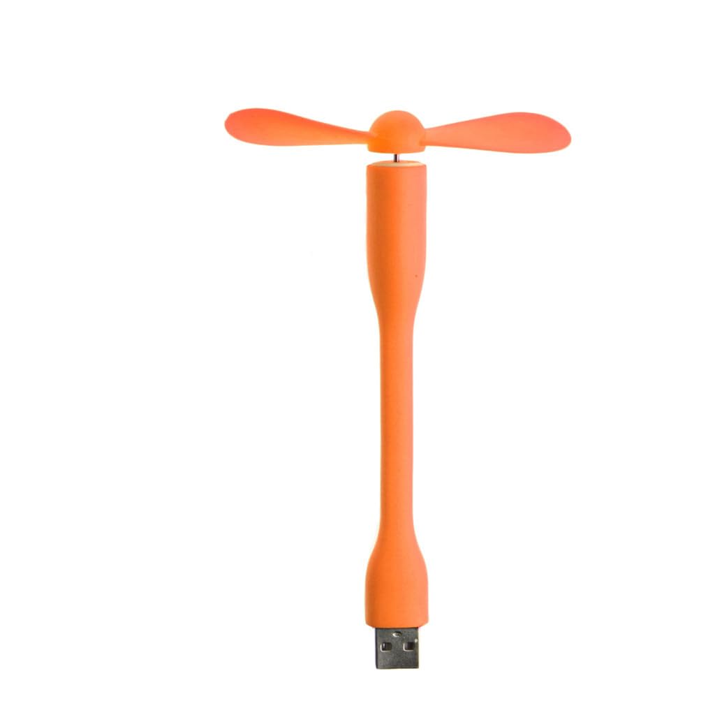 Flexible USB Desk Fan with LED Light - Portable Mini Fan for Laptop, Computer, Office & Home Use - Perfect for Work, Study, and Travel Cooling