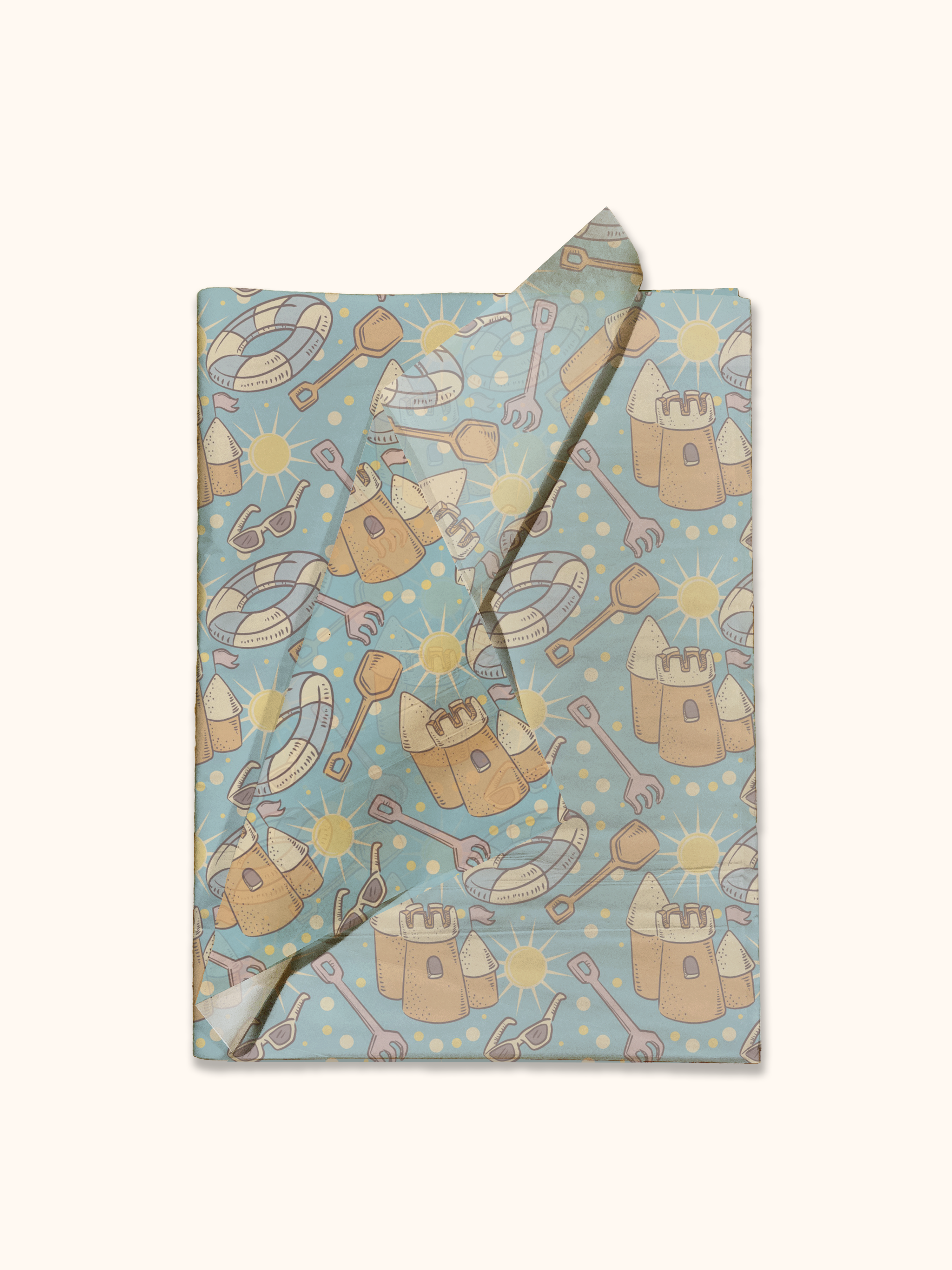 Premium Beach-Themed Designer Tissue Paper for Gift Bags - Perfect for Birthday Parties, Wedding Favors & Holiday Gift Wrapping