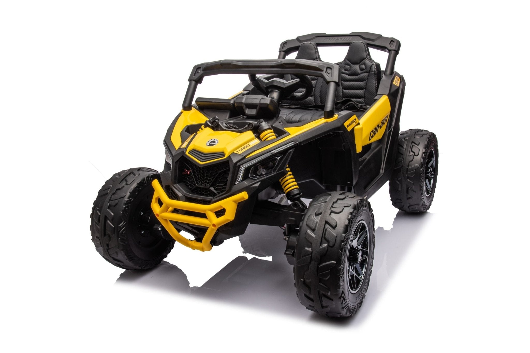 24V Can Am Maverick UTV Kids Ride On Car - 2 Seater Electric Vehicle with Suspension, LED Lights & Brushless Motor | Perfect for Outdoor Adventure & Backyard Play