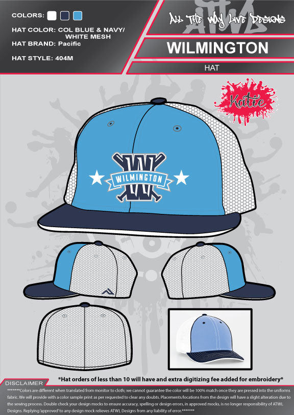 Wilmington All Stars Baseball Cap - Adjustable Dad Hat for Men & Women - Perfect for Sports, Outdoor Activities & Casual Wear