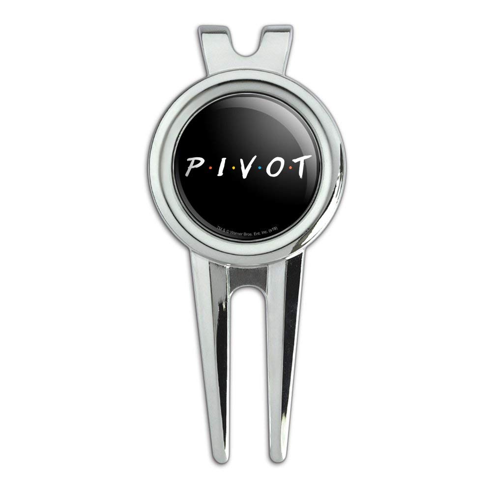 Friends TV Show Themed Pivot Golf Divot Repair Tool & Ball Marker Set - Perfect Gift for Golf Lovers & Friends Fans - Great for Golf Courses, Tournaments & Casual Play