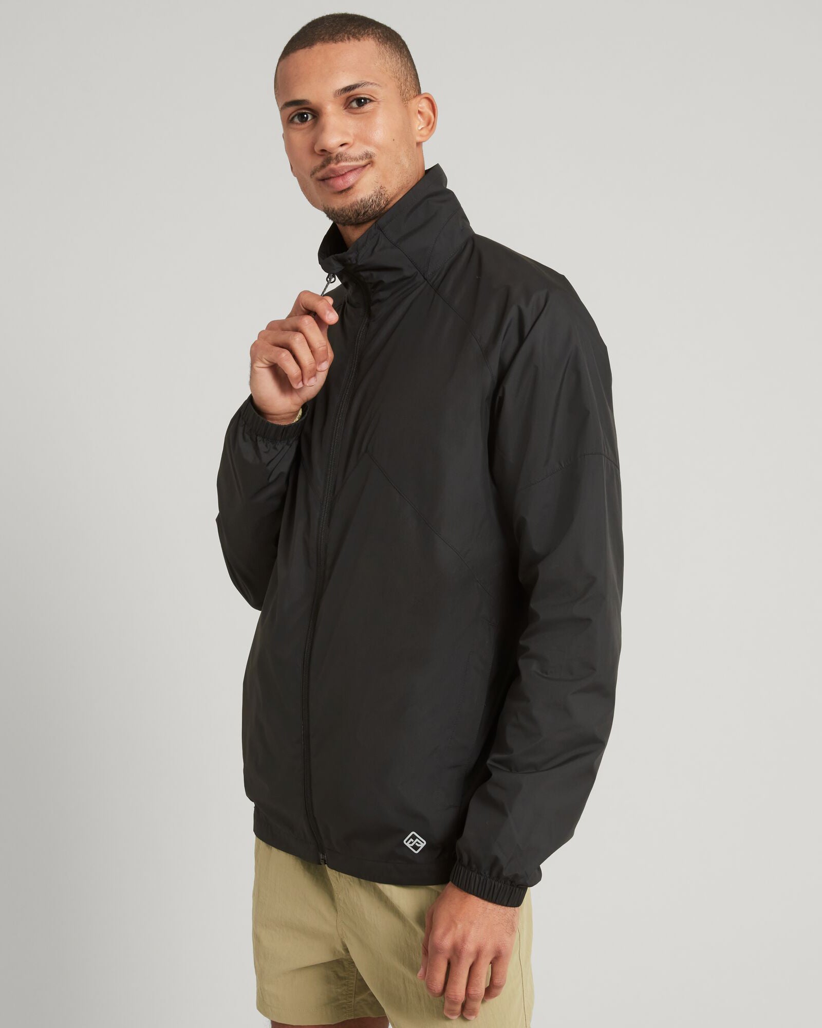 WND Chaser Men's Lightweight Windbreaker Jacket - Waterproof Outdoor Running Hooded Raincoat (Black) - Perfect for Hiking, Jogging & Travel