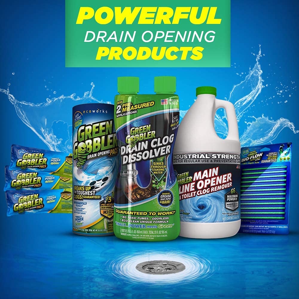 Ultimate Main Drain Opener | Heavy-Duty Drain Cleaner & Sewer Cleaner with Hair Clog Remover | Safe for Pipes & Septic Systems | 4 Gallon Case | Perfect for Kitchen Sinks, Showers, Bathtubs & Septic Maintenance