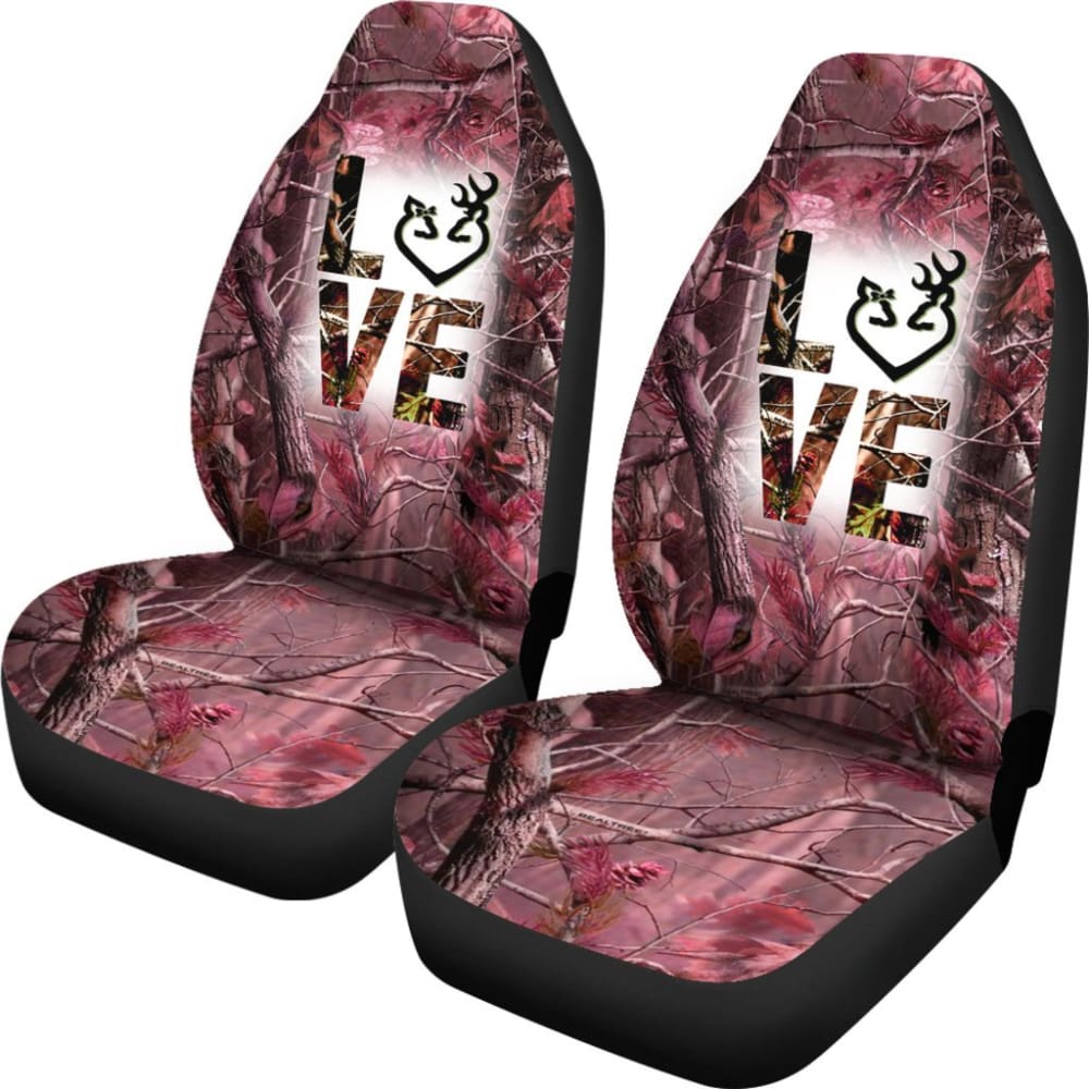 2Pcs Country Girl Car Seat Covers - Universal Fit for Most Vehicles (8-101819) - Perfect for Road Trips, Daily Commute & Country Style Car Decor