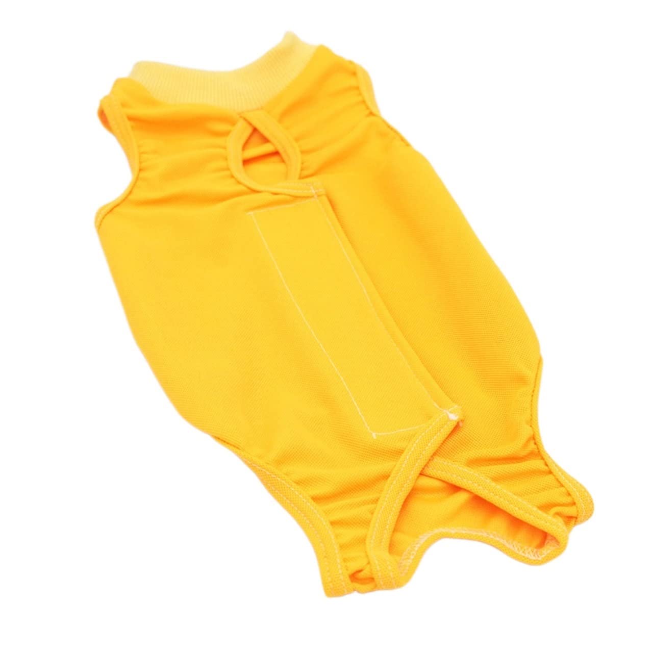 TOPOB Cat Broken Milk Clothes - Anti-Licking Summer Pet Clothes for Cats & Dogs - Lightweight & Comfortable (Yellow, Size M) - Perfect for Post-Surgery Recovery & Hot Weather Protection
