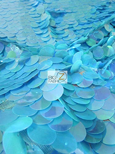 Big Dot Sequin Hologram Mesh Fabric by The Yard - DIY Dress, Backdrop, Costume Accessories - Holographic Paillettes Material (Mermaid Pink) for Party Decor, Fashion Design, and Photo Shoot Backgrounds