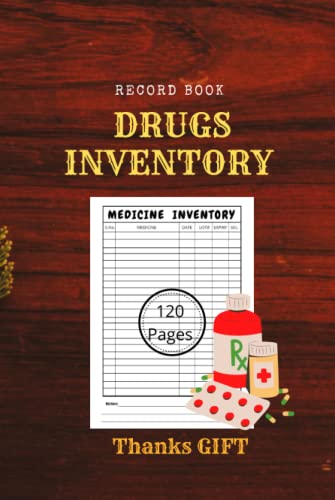 Pharmacy Log Book - Medicine Inventory & Drug Record Register Tracking Notebook for Pharmacy, Healthcare & Medical Professionals | Perfect for Drug Stock Management & Patient Medication Records