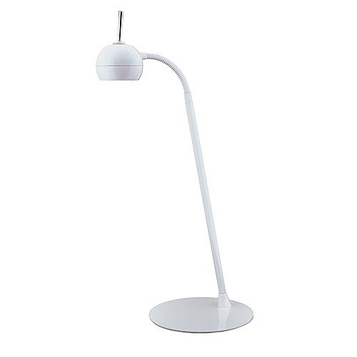 MarsLG Apple-Shaped 3-Level Dimmable Touch Control LED Desk Lamp - 7W Energy Efficient Eye Protection Light for Study, Office & Bedroom (White, Single Unit)