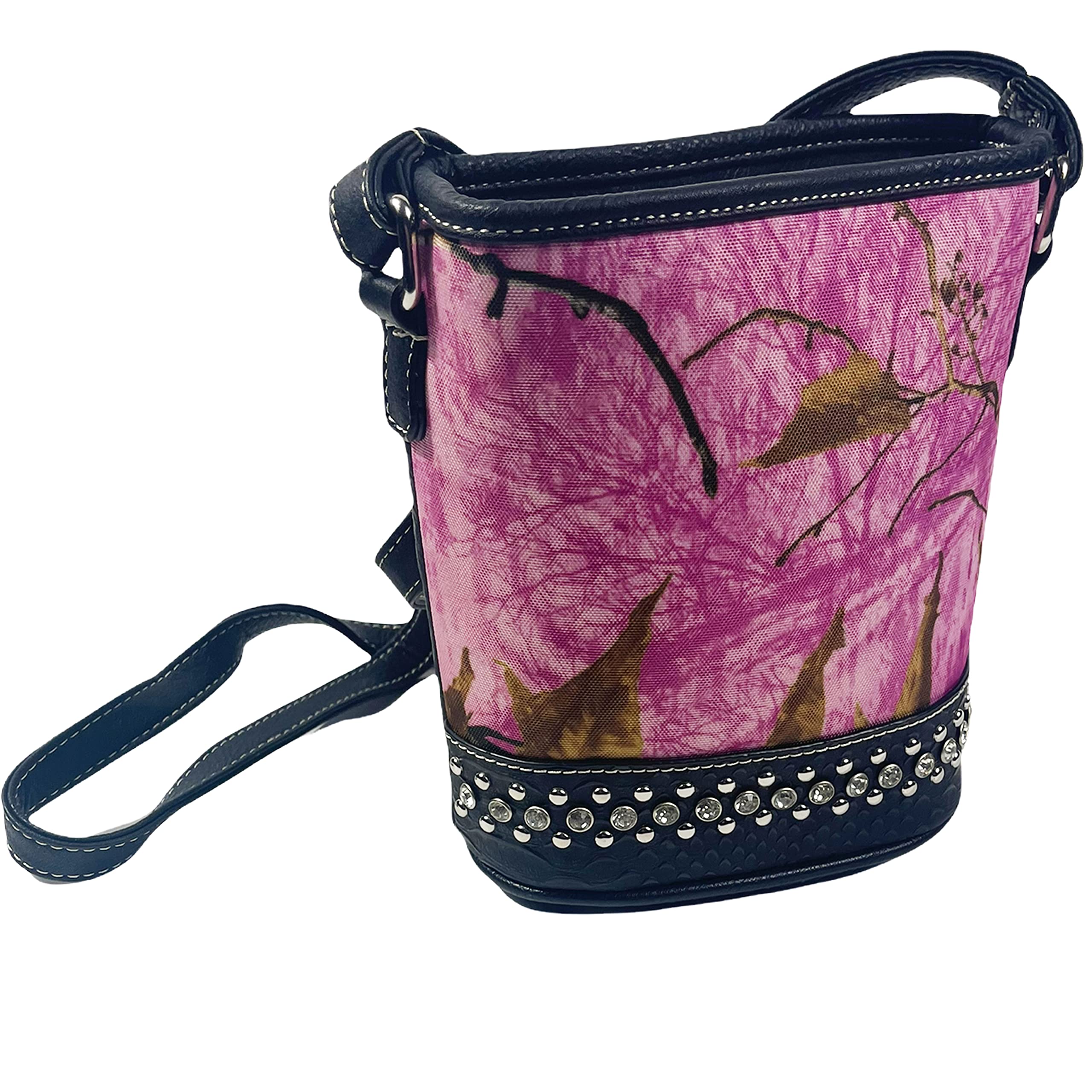 Urbalabs Camouflage Hunting Western Purse - Small Rhinestone Handbag Tote for Cowgirl & Country Style | Perfect for Outdoor Adventures, Hunting Trips & Country Music Festivals