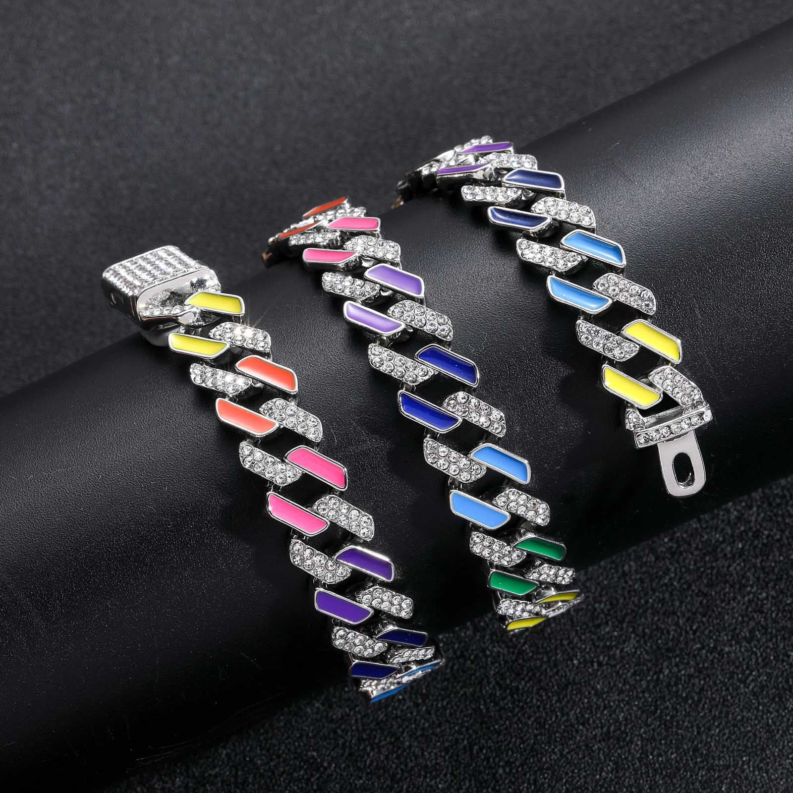 Rainbow Rhombus Diamond Necklace for Women - Elegant Cubic Zirconia Pendant Jewelry Gift for Birthday, Anniversary & Special Occasions
