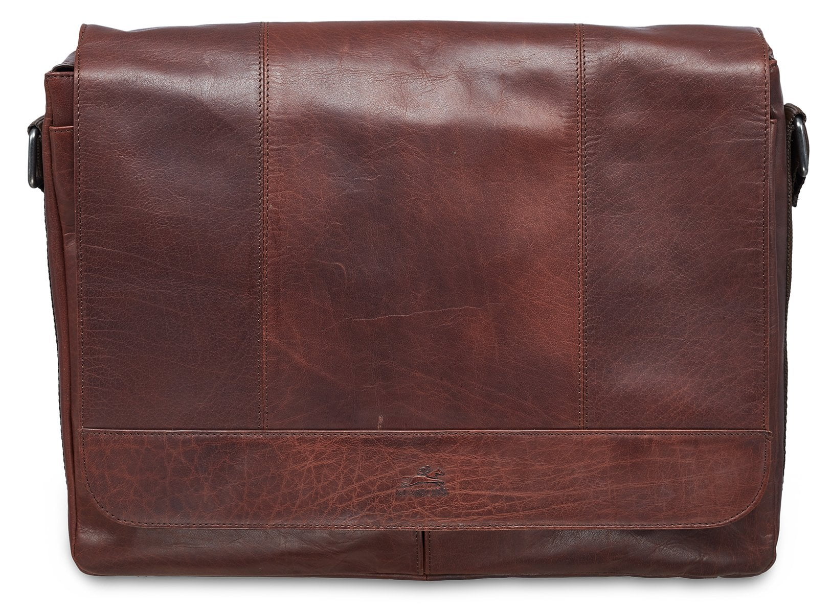 Mancini BUFFALO Messenger Bag for 15'' Laptop & Tablet - Stylish Durable Crossbody Bag for Work, School & Travel - Perfect for Business Professionals & Students